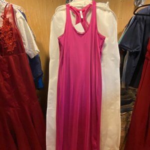 Fabletics Pink Maxi Dress, Size M/8, NWT